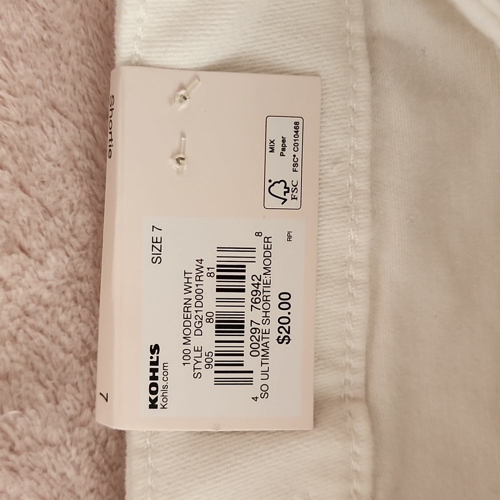 Girls SO Shorts Size 7 Brand New - Picture 4 of 7